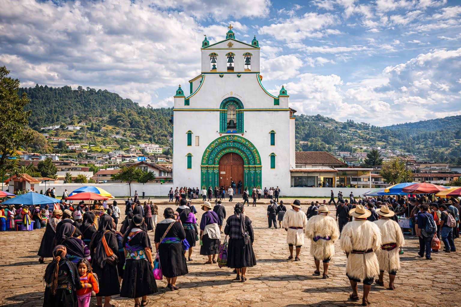 Iglesia de una comunidad indígena de los Altos de Chiapas
